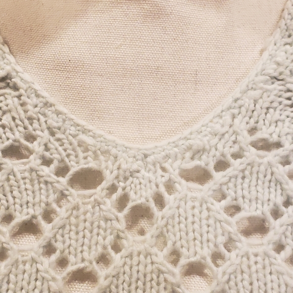 Max Studio Seafoam Green Crochet Sweater - Picture 3 of 10